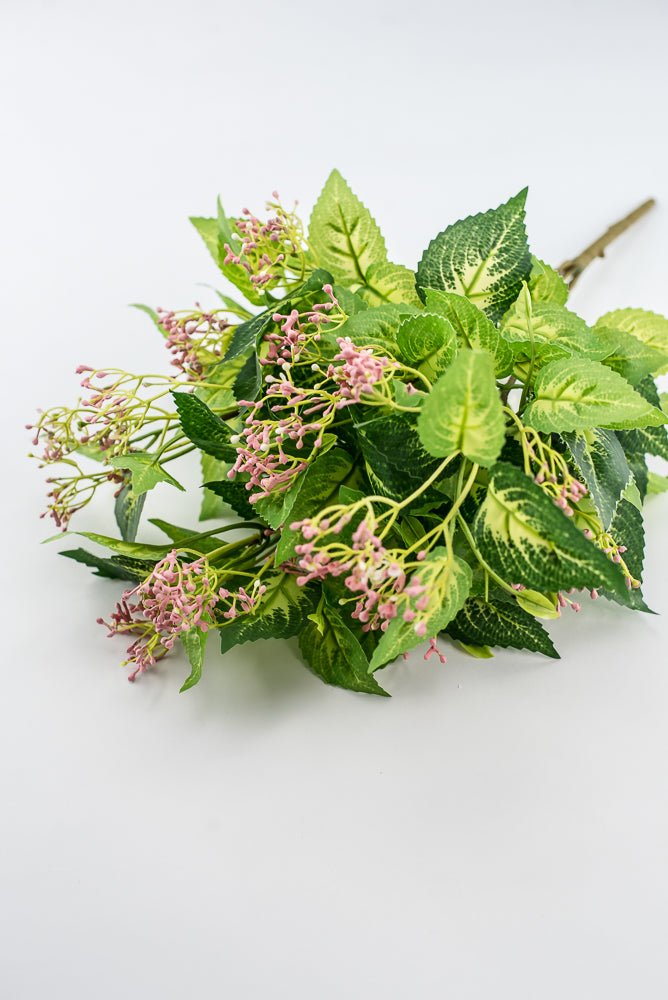 Mini Berry Leaves Bush - Pink - Greenery Market28174