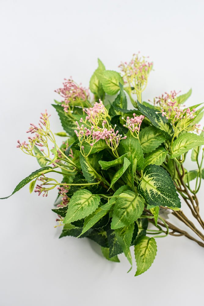 Mini Berry Leaves Bush - Pink - Greenery Market28174
