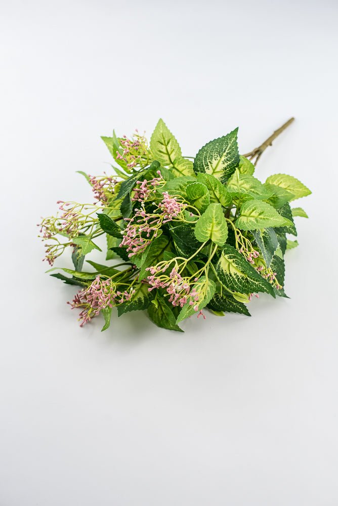 Mini Berry Leaves Bush - Pink - Greenery Market28174