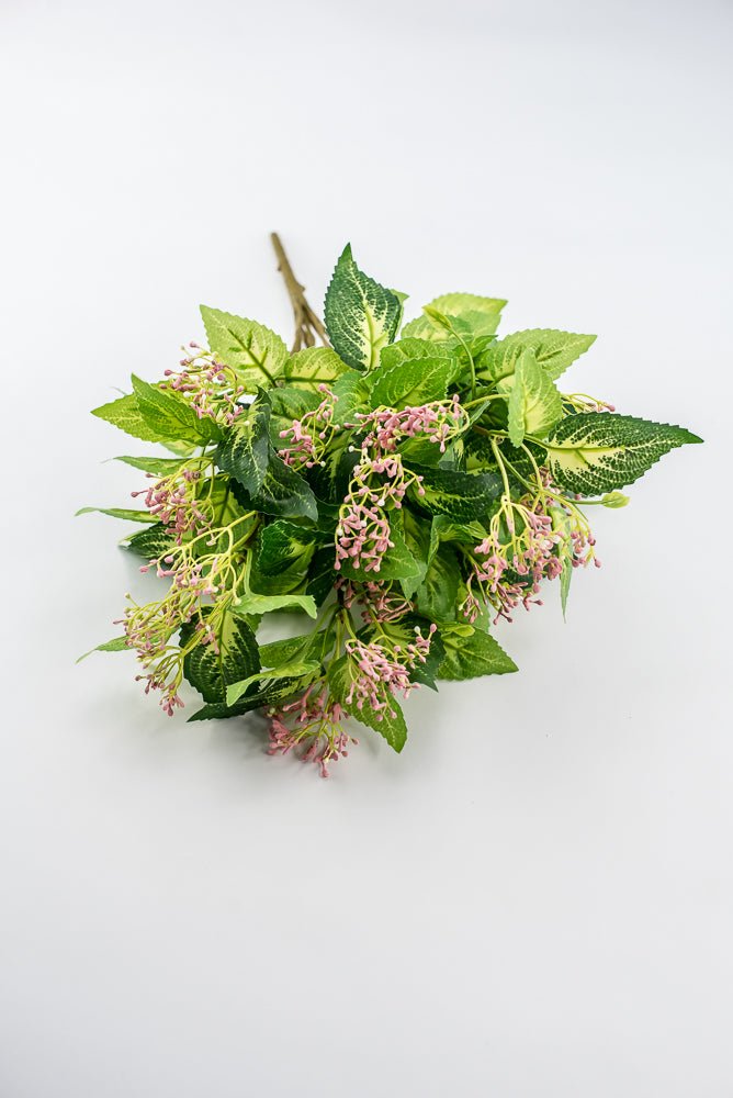 Mini Berry Leaves Bush - Pink - Greenery Market28174