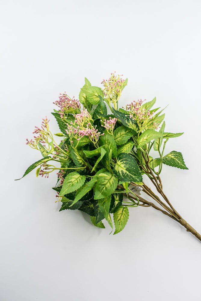 Mini Berry Leaves Bush - Pink - Greenery Market28174