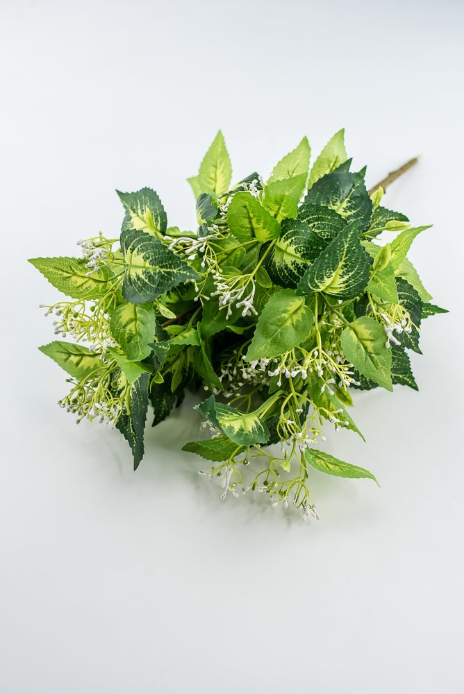 Mini Berry Leaves Bush - White - Greenery Market28172