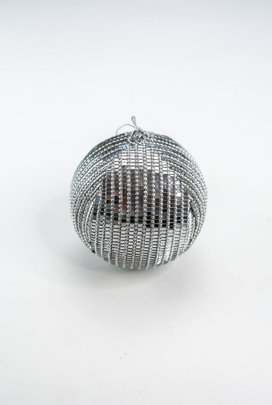 Mirror jewel ball ornament - mirrored silver - Greenery MarketMTX70917