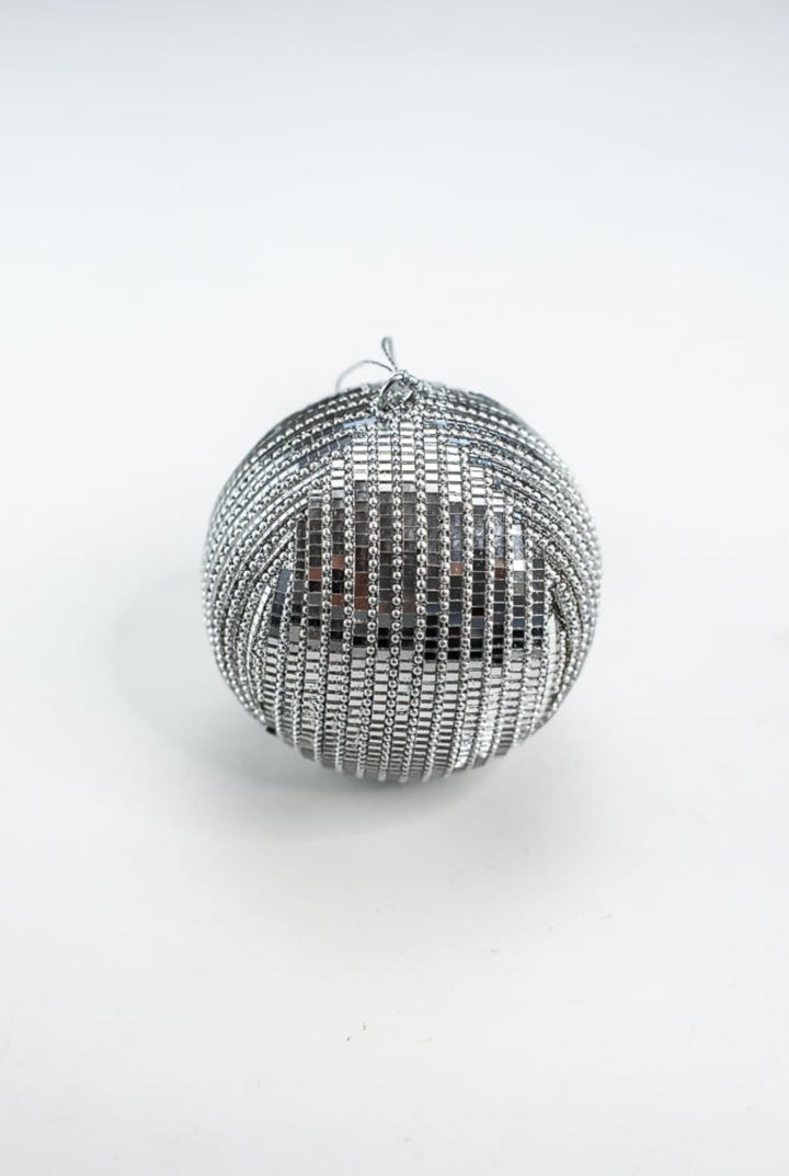 Mirror jewel ball ornament - mirrored silver - Greenery MarketMTX70917