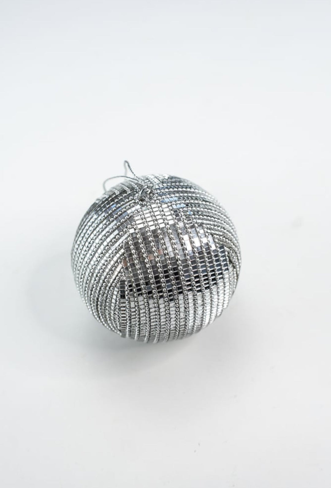 Mirror jewel ball ornament - mirrored silver - Greenery MarketMTX70917