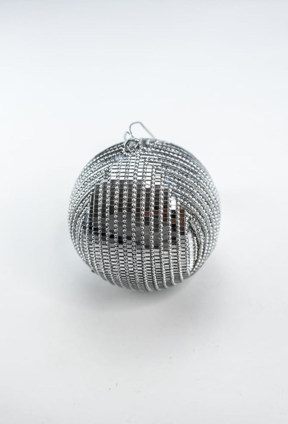 Mirror jewel ball ornament - mirrored silver - Greenery MarketMTX70917