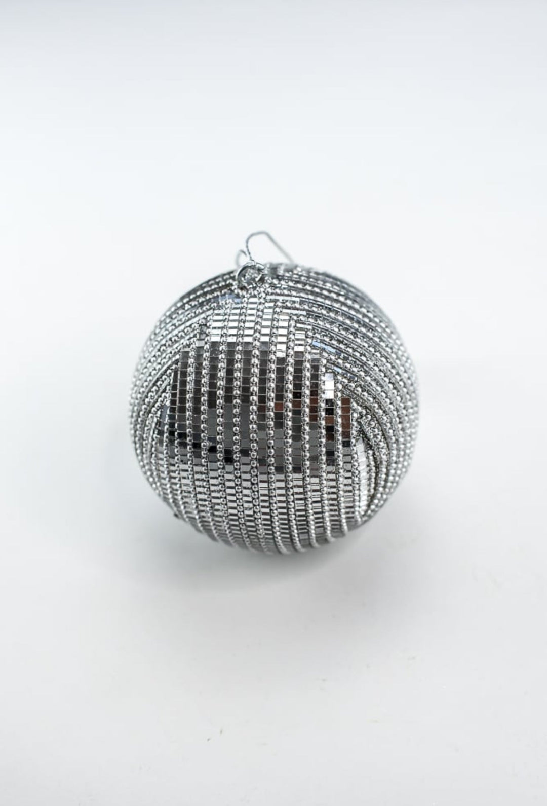 Mirror jewel ball ornament - mirrored silver - Greenery MarketMTX70917
