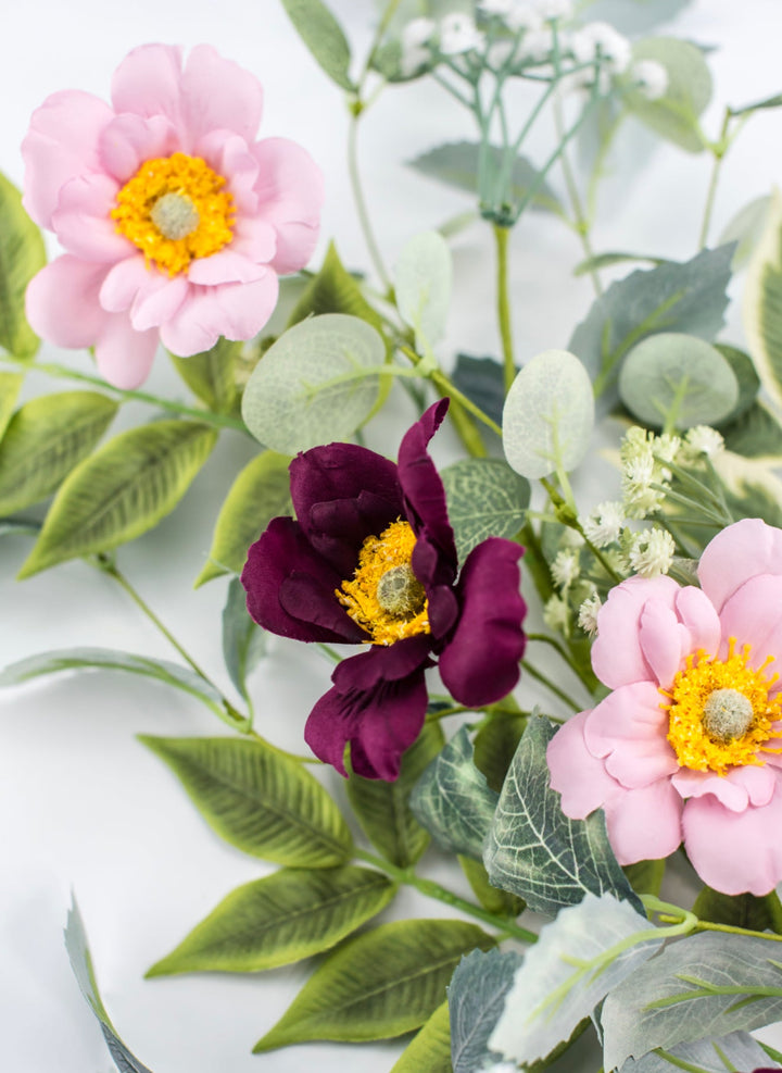 Mixed daisy flower spray - lavender - Greenery Market65071