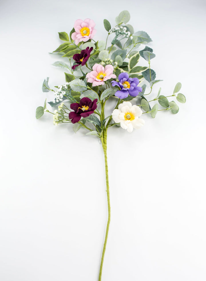Mixed daisy flower spray - lavender - Greenery Market65071