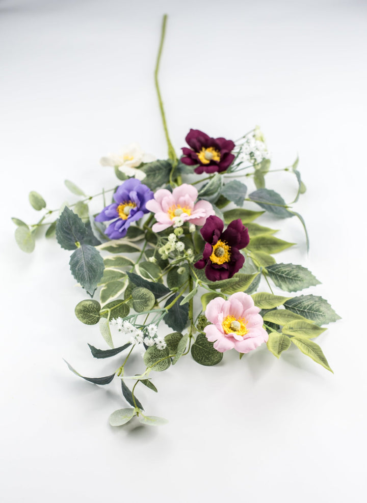 Mixed daisy flower spray - lavender - Greenery Market65071