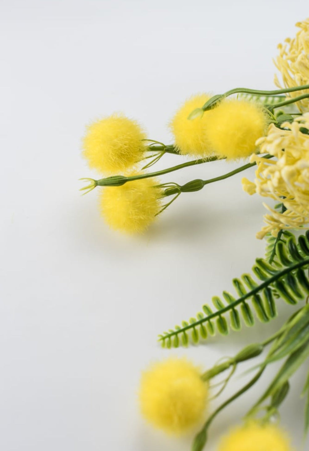 Mixed pompom alluim bush yellow - Greenery Marketartificial flowers83360 - yel