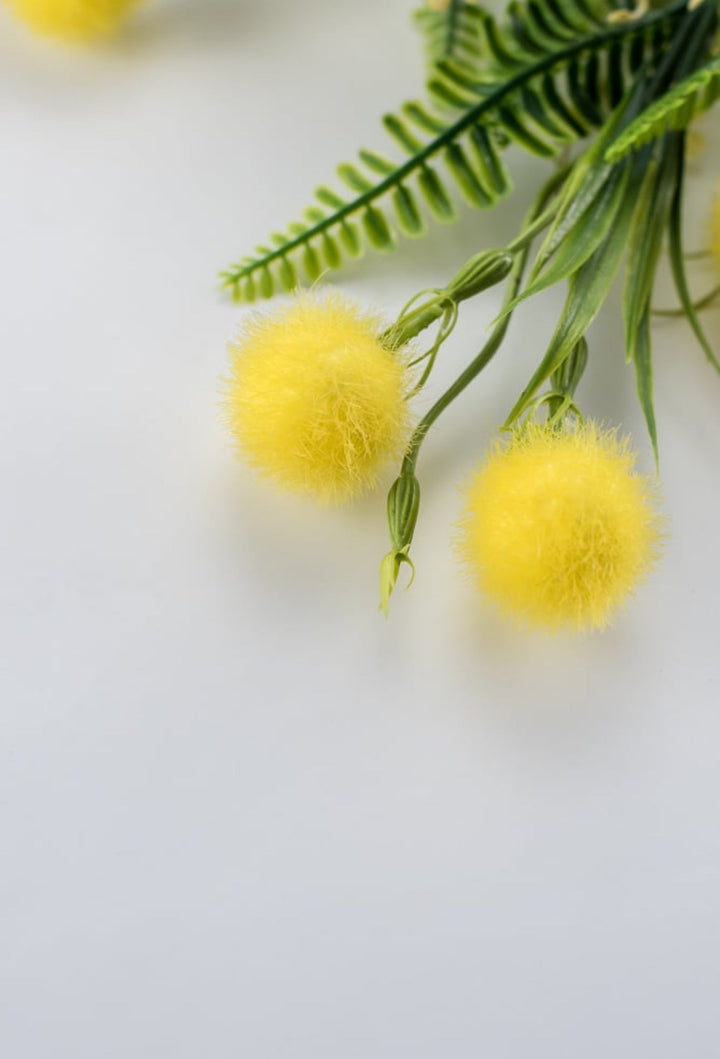 Mixed pompom alluim bush yellow - Greenery Marketartificial flowers83360 - yel