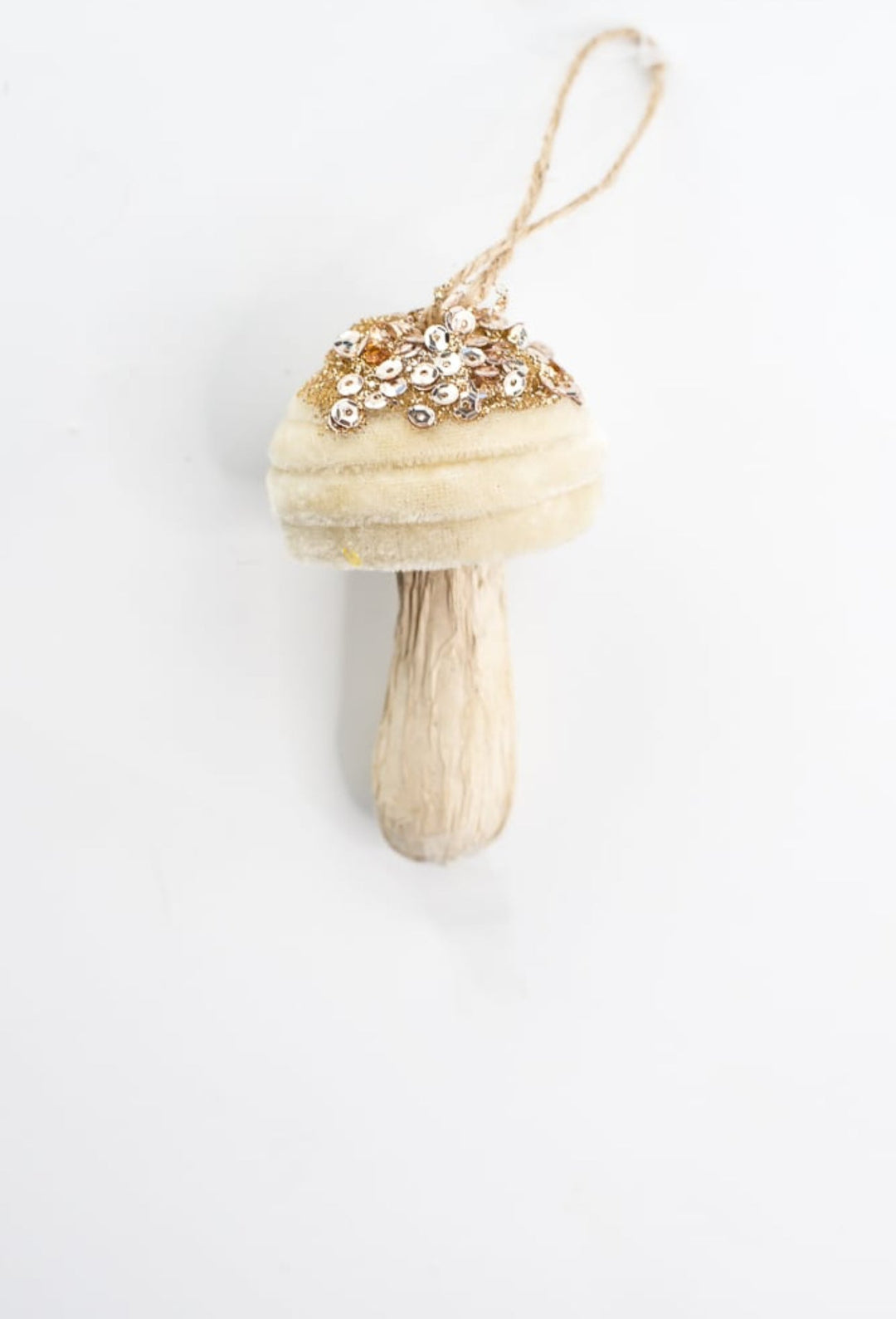 Mushroom ornament - velvet - Greenery Market233073