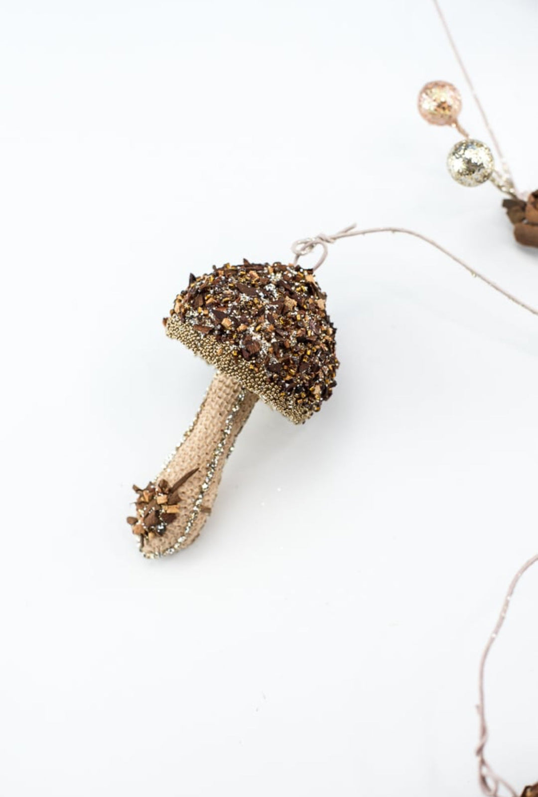 Mushroom ornaments spray - Greenery MarketMTX72760