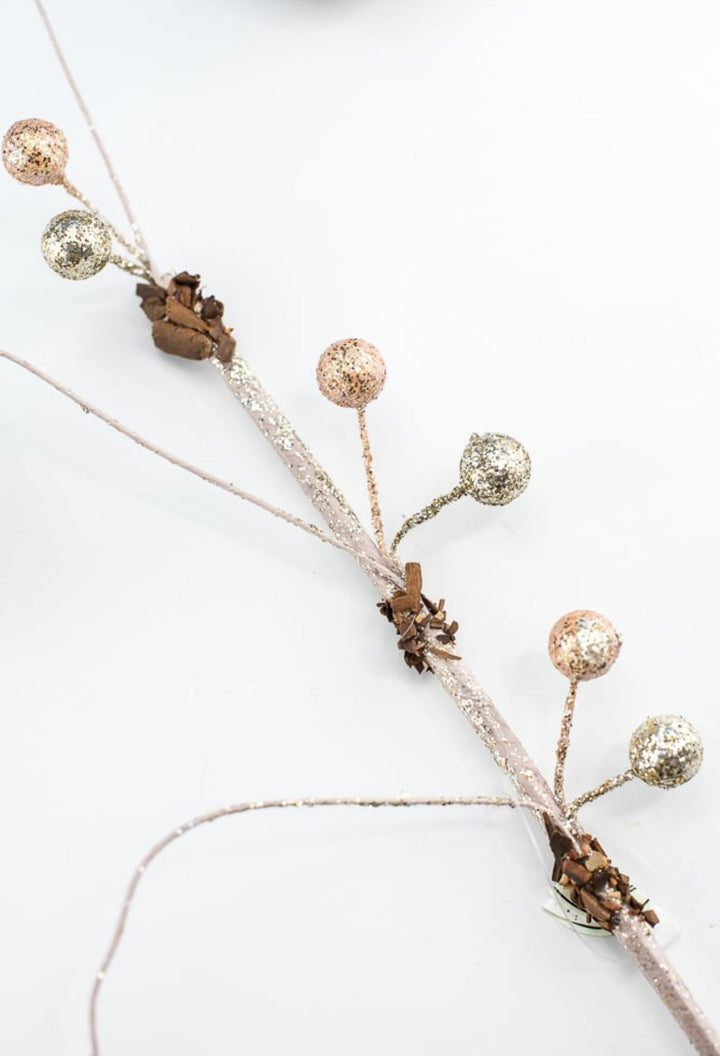 Mushroom ornaments spray - Greenery MarketMTX72760