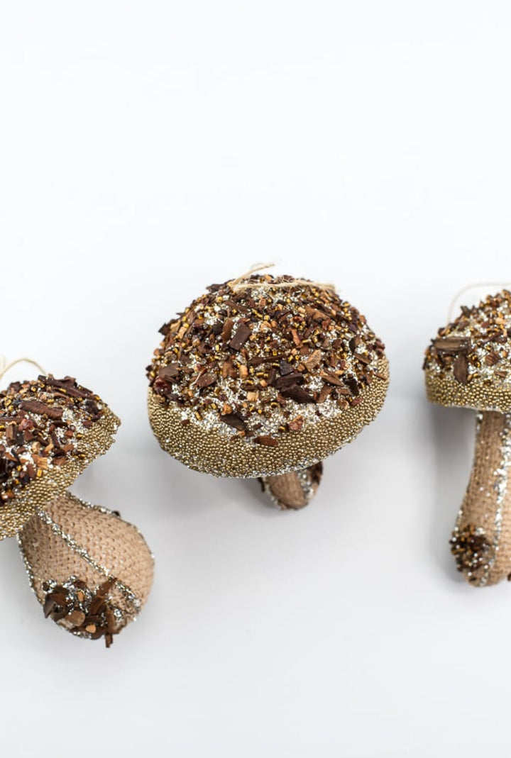 Mushroom ornaments x 3 - Greenery MarketMTX72761 x 3 pack