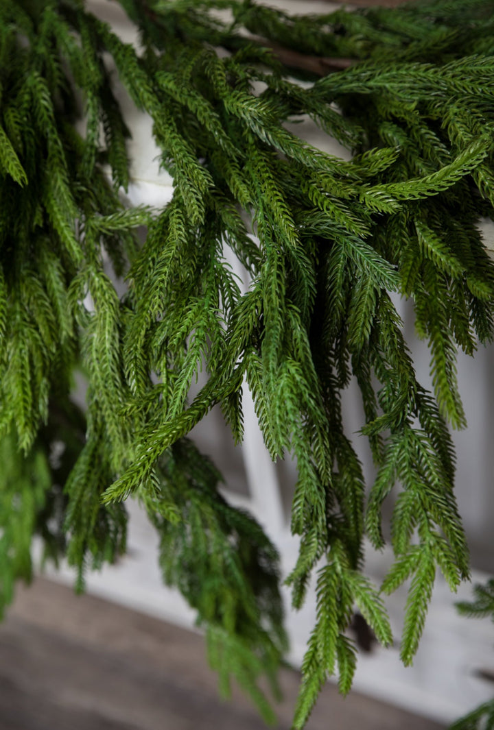 Natural touch dripping norfolk garland - Greenery MarketGarlandMTX73276