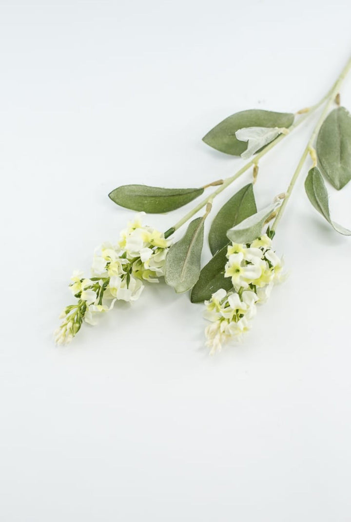 Off White Blue Bonnet Spray - Greenery Marketartificial flowers4893 - C