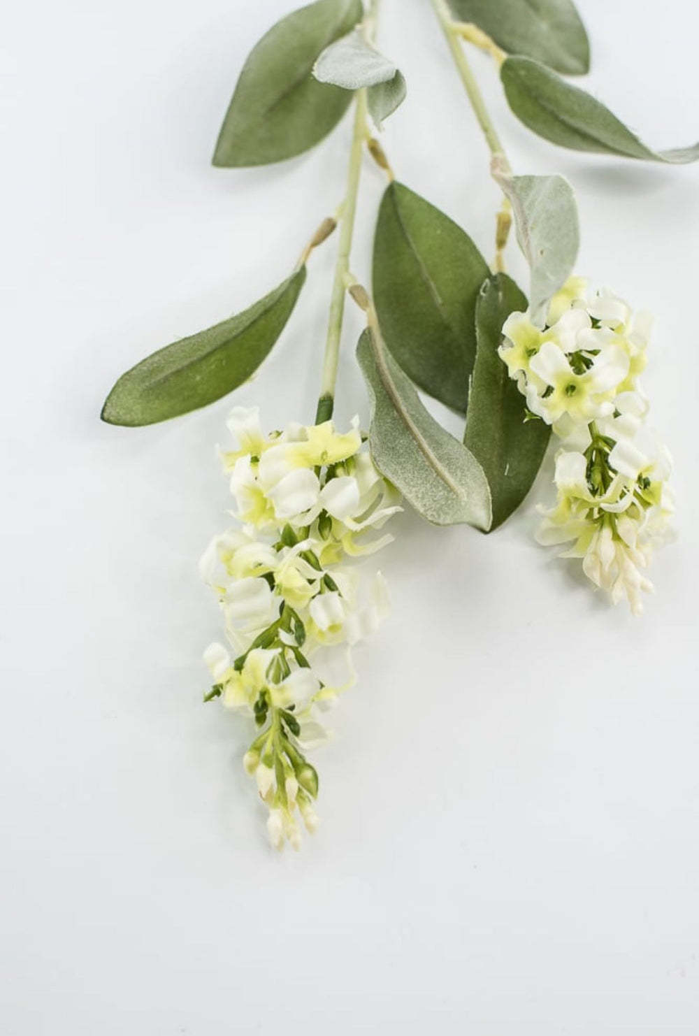 Off White Blue Bonnet Spray - Greenery Marketartificial flowers4893 - C