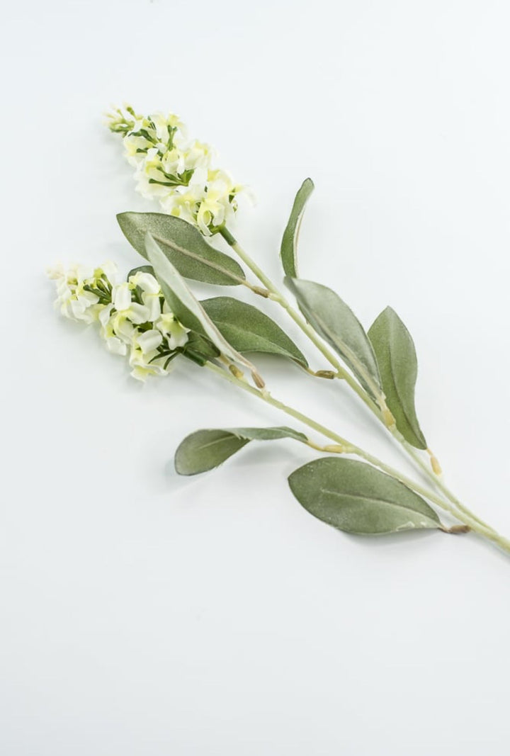 Off White Blue Bonnet Spray - Greenery Marketartificial flowers4893 - C