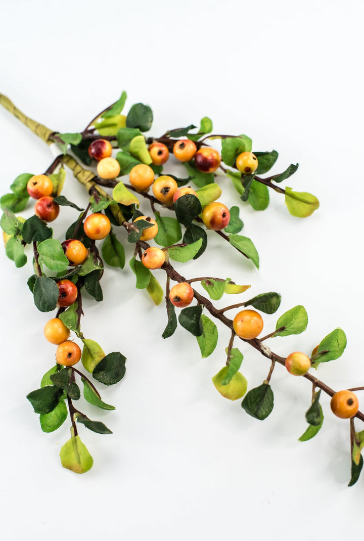 Orange berries spray - Greenery Market21101490R