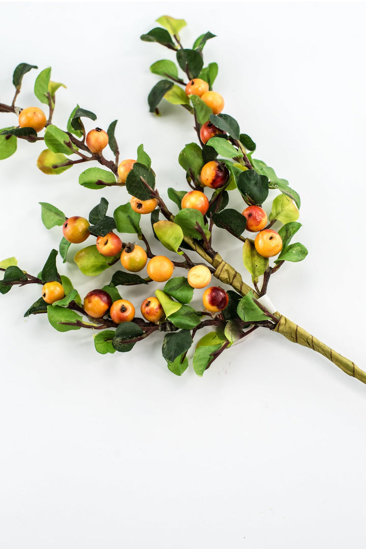 Orange berries spray - Greenery Market21101490R