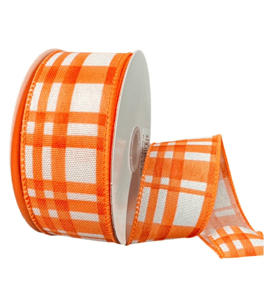 Orange Plaid Wired Ribbon, 1.5” - Greenery Marketwired ribbon41546 - 09 - 19