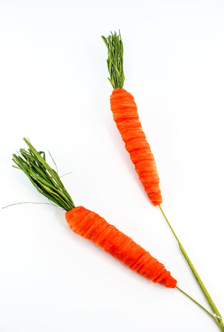 Orange Velvet Carrots Spray - Greenery MarketPicks634360R