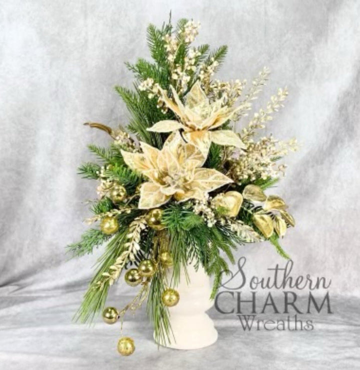 Ornament ball spray - gold - Greenery MarketXg963 - GO