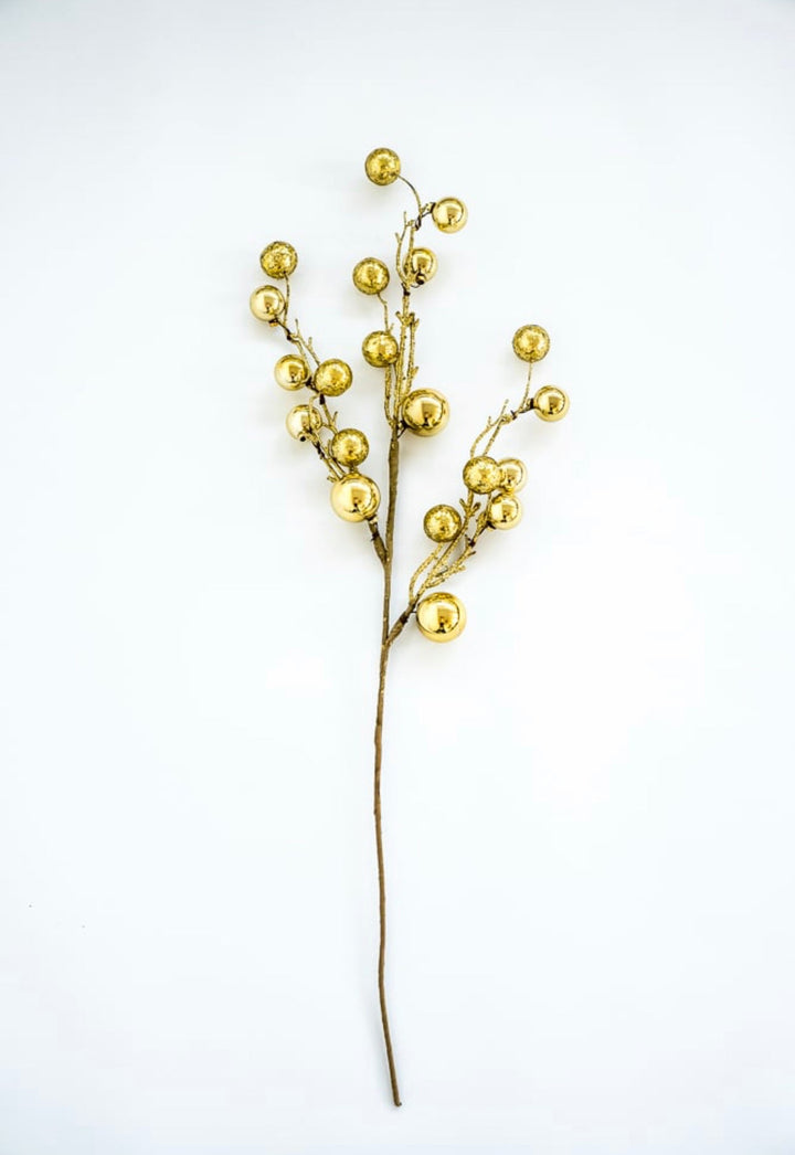 Ornament ball spray - gold - Greenery MarketXg963 - GO