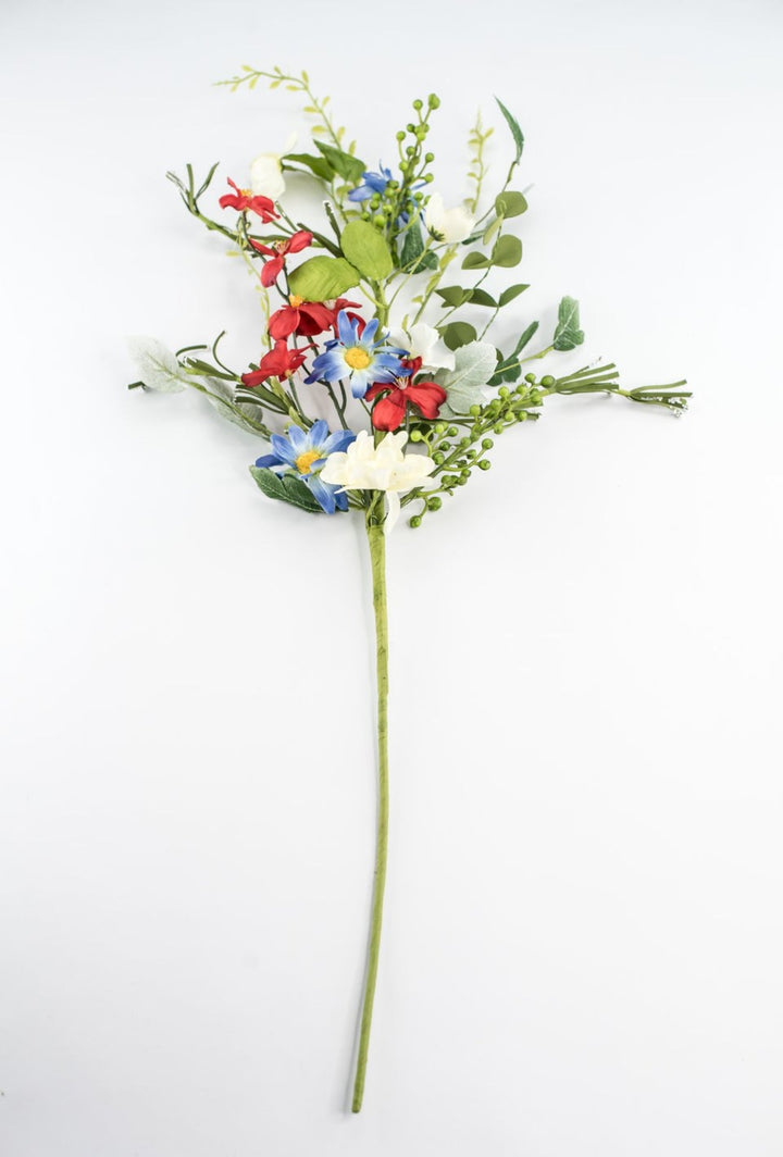 Patriotic daisy with greenery spray - Greenery Marketartificial flowers62562SP28