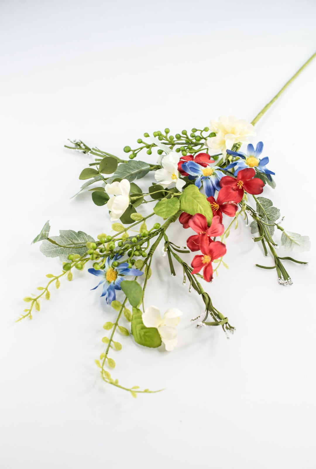 Patriotic daisy with greenery spray - Greenery Marketartificial flowers62562SP28