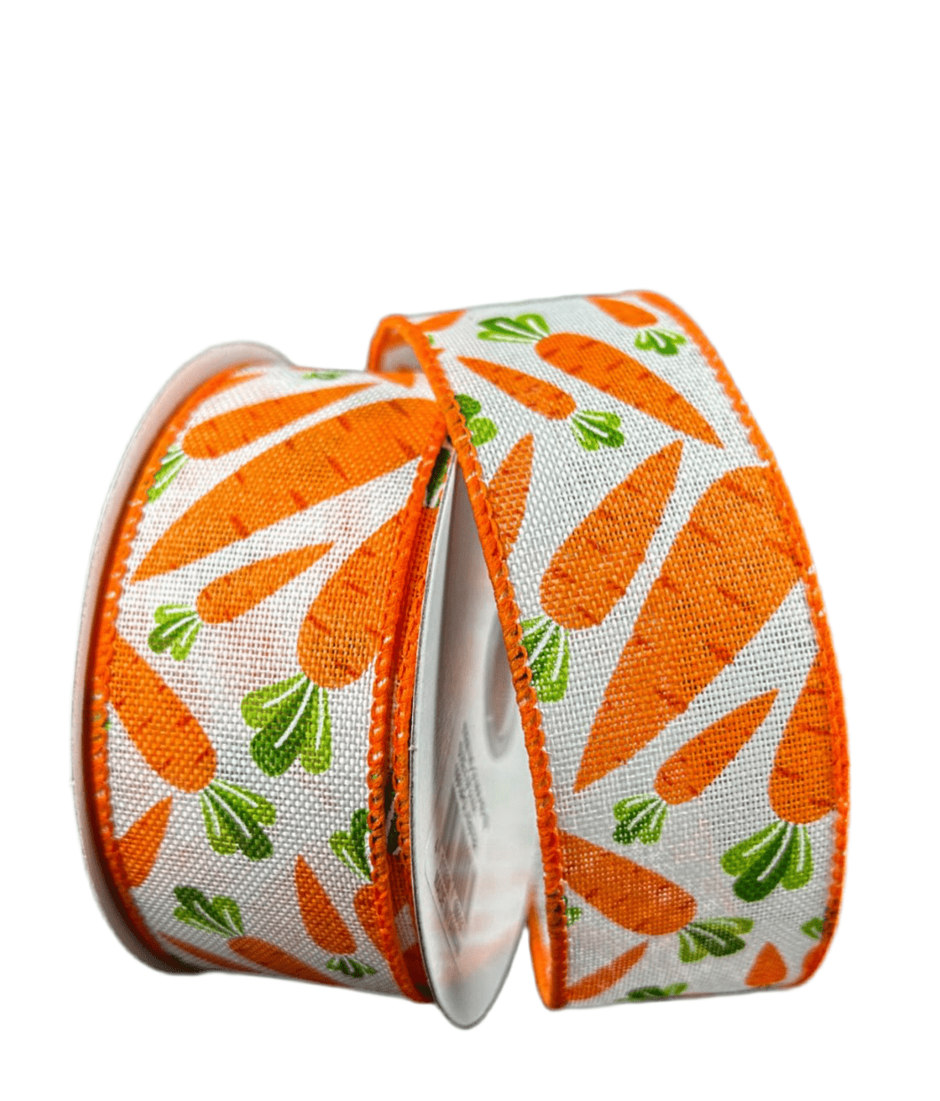 Patterned Carrot wired ribbon 1.5” - Greenery MarketWired ribbon31404 - 09 - 19
