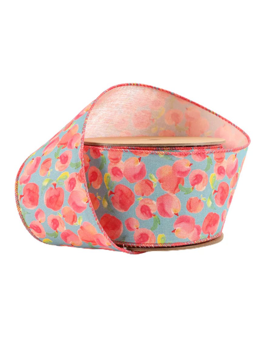 Peaches wired ribbon, 2.5” - Greenery Marketwired ribbon4402W - 720 - 63E