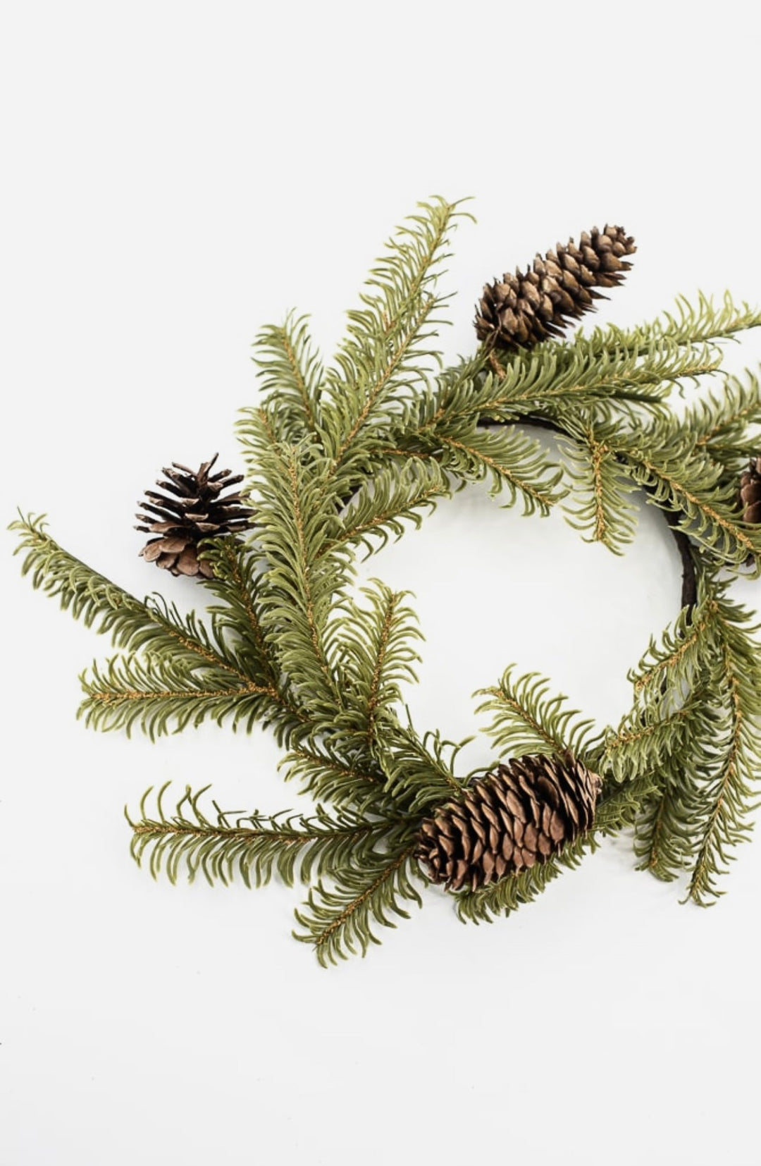 Pine mini wreath, candle ring wreath - Greenery Marketwreath base & containers28004
