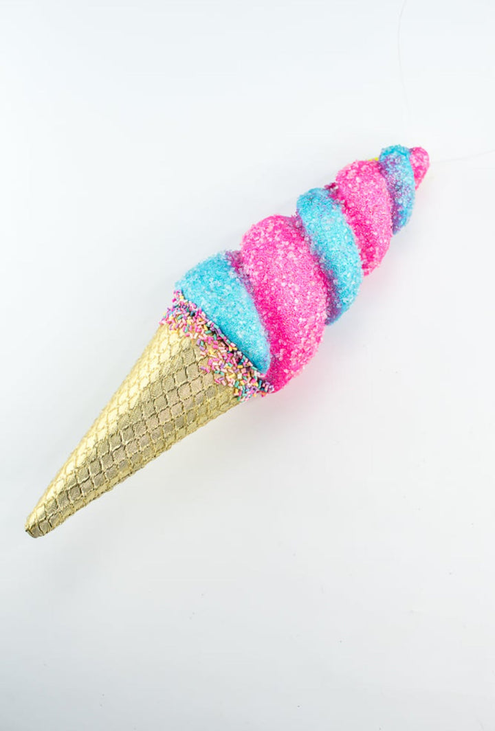 Pink and Blue Swirl Ice Cream Ornament - Greenery MarketHoliday Ornaments86108PKBL