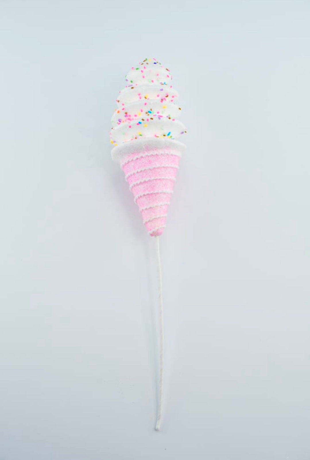Pink and white ice cream cone - Greenery MarketPicks64531