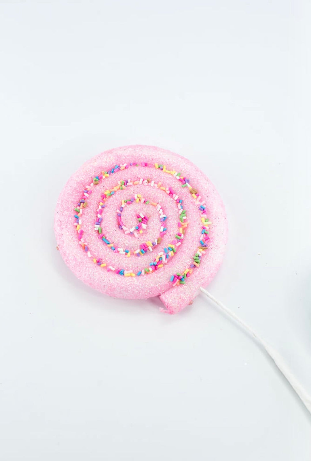 Pink, blue, and yellow lollipops spray with sprinkles - Greenery MarketOrnamentsBM2930PKGRBL