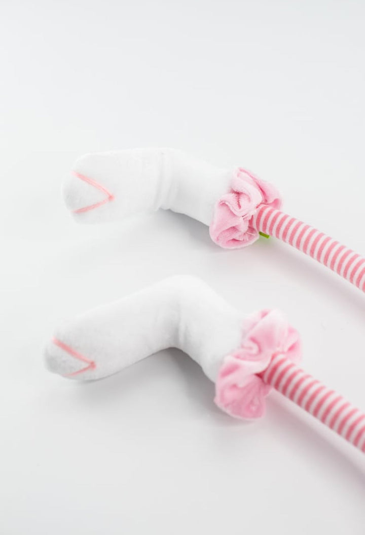 Pink bunny legs spray - bendable - Greenery MarketPicks63432PK