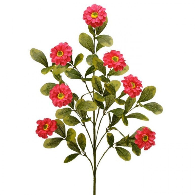 Pink Button Zinnia Spray - Greenery MarketMTF24321 BTY
