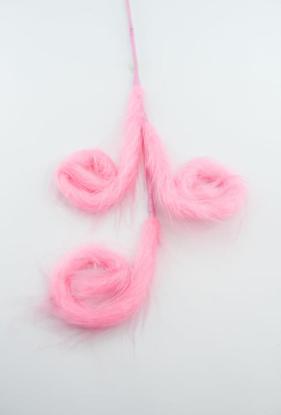 Pink fluffy curly spray - Greenery MarketPicks85189PK