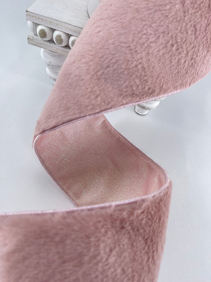 Pink Fur wired ribbon 4” - Greenery MarketRibbons & Trim289006