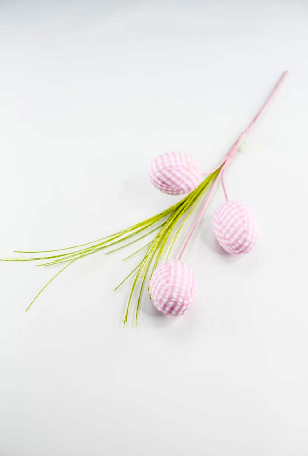 Pink, gingham plaid egg pick - Greenery MarketPicks63002pk
