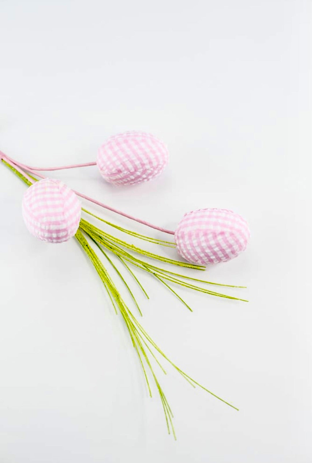 Pink, gingham plaid egg pick - Greenery MarketPicks63002pk