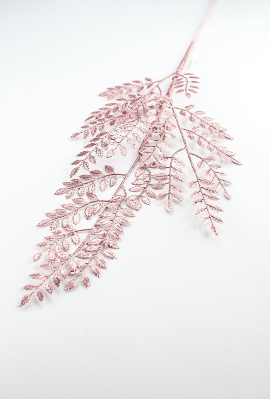 Pink glitter leaves spray - Greenery MarketBM2876PK