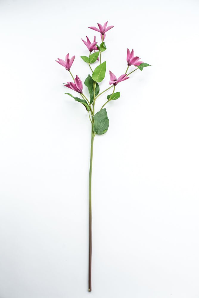 Pink Magenta Clematis Spray - Greenery Market220626
