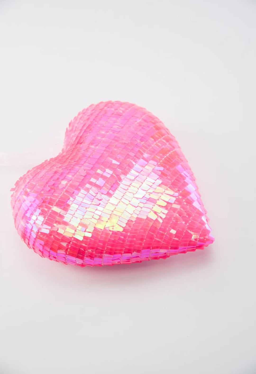 Pink Ornament Sequin Heart 6” - Greenery Market63784HTPK