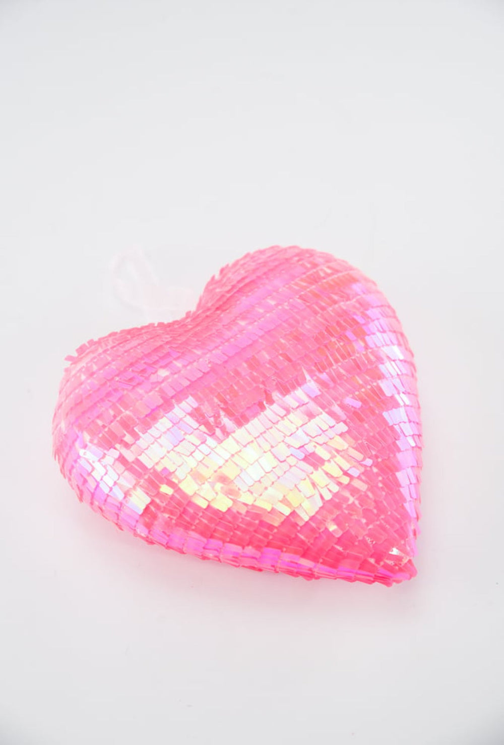 Pink Ornament Sequin Heart 6” - Greenery Market63784HTPK