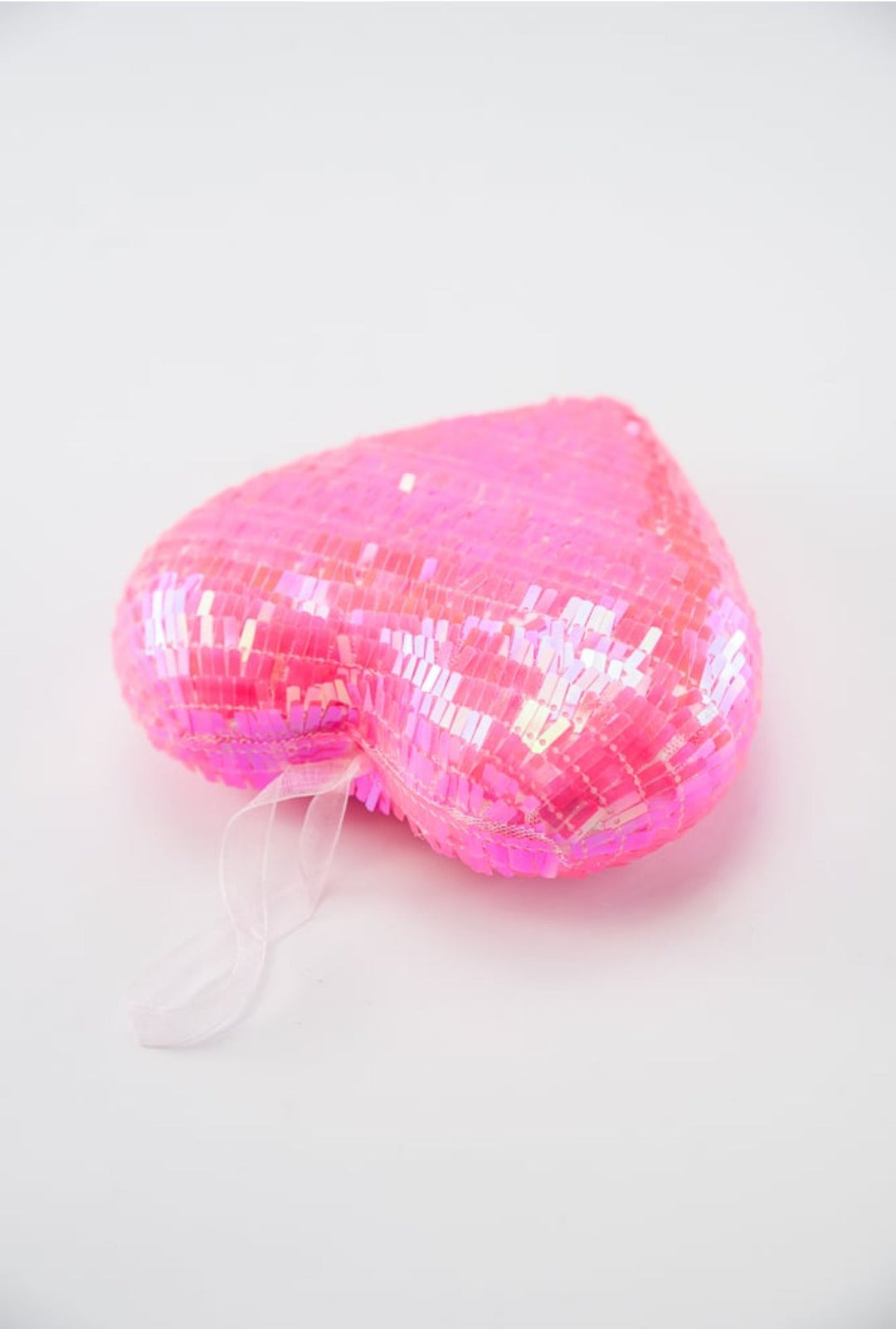 Pink Ornament Sequin Heart 6” - Greenery Market63784HTPK