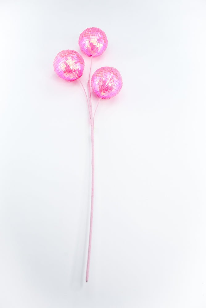 Pink Sequin Ball Spray - Greenery Market63753HTPK